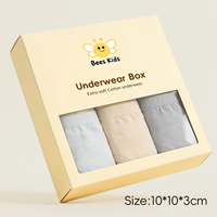 Boîtes pliantes personnalisées haut de gamme faites à la main pour sous-vêtements de bébé, emballages en papier couché pour chaussettes, réutilisables, portables, recyclables, imprimées
