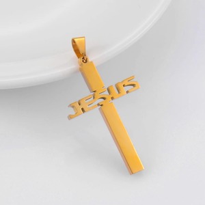 Colgante de Acero Inoxidable en Oferta, Cruz de Moda, Joyería Religiosa para Hombres y Mujeres - Product Image 4