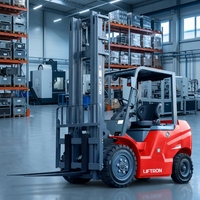 Peralatan Penanganan Kargo Industri Operasi Shift Truk Forklift Listrik Liftron CPD35