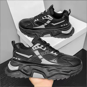 Chaussures de sport décontractées pour hommes, classiques, à bout fermé, printemps 2025, avec fermeture éclair, tige en filet respirant, imperméables, résistantes à l'usure, protection au travail - Product Image 4