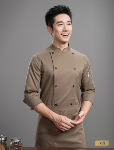 Top kaki + grembiule