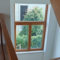 Ventana de Vidrio Ventilada de Estilo Moderno, Ventana Estándar de Aleación de Aluminio Insonorizada