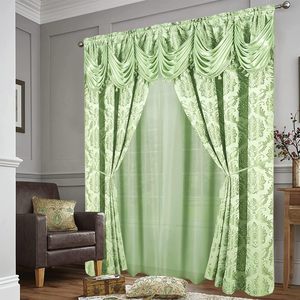 Tessuto Jacquard Personalizzato in Poliestere con Motivi Floreali <span class=keywords><strong>per</strong></span> Tende, Soggiorno, Camera da Letto, Oscuranti <span class=keywords><strong>per</strong></span> Finestre - Product Image 1