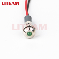 6mm Metall-LED-Signalleuchte Explosionsgeschützt IP65 Wasserdicht DC 3-6V 12-24V Ausrüstung RGB LED-Anzeigeleuchte Mit 15cm Kabelanschlüssen