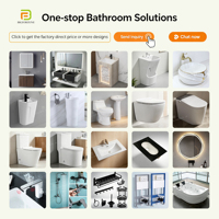 Inodoro de Lujo de una Pieza de Cerámica WC de Porcelana en Color Dorado y Negro para Baño de Hotel