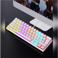 Cherry Brand Clavier de jeu mécanique filaire 61 touches Gamer rétroéclairé 60% RVB avec option sans fil
