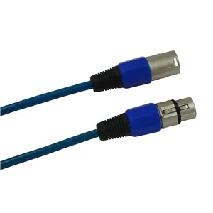 Ensemble de câbles de microphone XLR multicolores à 4 canaux pour l'enregistrement en studio en direct Connexion mâle à femelle