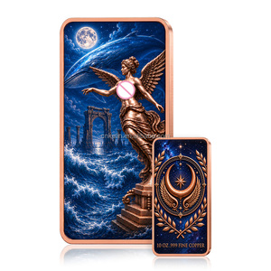 Barra de Cobre con Diseño de Diosa Mexicana, 10 oz, Cobre Puro .999, Relieve 3D, Coleccionable, Lingote de 10 oz, OEM ODM - Product Image 2
