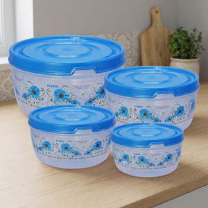 Ensemble de contenants alimentaires ronds en PP, bols à lunch en plastique hermétiques avec couvercle, compatibles micro-ondes et congélateur, pour la cuisine à domicile - Product Image 4