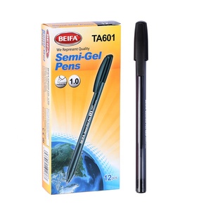 Penne BEIFA TA601 con <span class=keywords><strong>Inchiostro</strong></span> Semi-Gel Ricaricabile da 1.0mm, Asciugatura Rapida, Scrittura Fluida, Punta Media, in Plastica Ecologica, <span class=keywords><strong>Penna</strong></span> Innovativa - Product Image 1