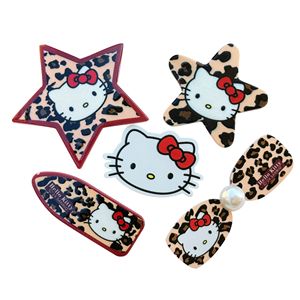 Mùa Thu Mùa Đông Retro Leopard In Kt Mèo Ngọt Ngào Cô Gái Ngôi Sao Năm Cánh Tóc Clip Acrylic DIY Rác Trường Hợp Điện Thoại Máy Tính Lưu Trữ Hộp Trang Trí Nội Thất - Product Image 5