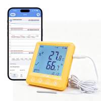 Tzone Hygrometer BLE Temperature Humidity Meter Sensor Digital Display Thermometer Temperature Instruments Data Logger