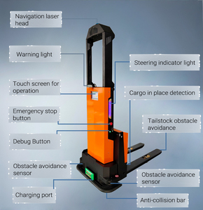 Robot de Manipulación Automática Personalizado con Certificación CE, Capacidad de Carga de 1500 kg, Navegación Láser, Paletizador AGV, Montacargas - Product Image 4