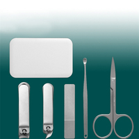 Ensemble de manucure et pédicure 5 pièces, accessoires pour ongles, coupe-ongles, kit de pédicure - Kit de manucure en acier inoxydable