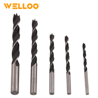 Lot de 5 forets en carbure métallique à torsion pour marteau électrique, tailles 4/5/6/8/10 mm, idéal pour le travail de menuiserie - Vente Flash
