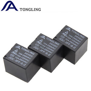 Tongling รีเลย์ T73 JQC-3FF ขนาดเล็ก DC 5V/6V/9V/12V/24V รีเลย์10A สำหรับ2แอมป์5พินสำหรับ PCB - Product Image 3