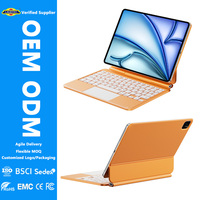 Magnetic Keyboard Ultra Slim Aluminum Alloy BT Wireless Full Size Trackpad for iPad Air 11"/10.9" (2022-2025) OEM ODM Wholesale