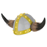 Casco Vikingo de Látex con Cuernos de Búfalo, Accesorios de Decoración para Fiestas, Disfraces, Máscaras de Halloween, Venta de Fábrica