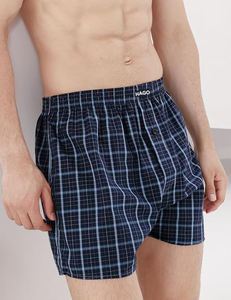 <span class=keywords><strong>Boxer</strong></span> da <span class=keywords><strong>uomo</strong></span> HAGO in maglia traspirante 100% cotone a quadri <span class=keywords><strong>con</strong></span> chiusura a <span class=keywords><strong>bottoni</strong></span> e logo in vita - Product Image 2