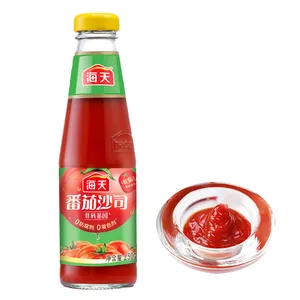 250g 토마토 소스 도매 중국 음식 조미료 인스턴트 피자 토마토 파스타 소스 맛 라면 케첩 소스를 먹을 준비