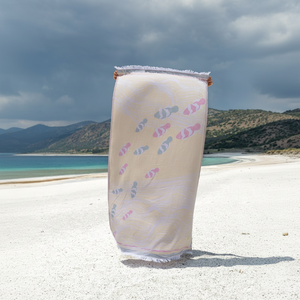 MS HOME Serviette de plage turque de haute qualité 100% coton Peshtemal Serviette de bain Drap de bain Ensemble - Product Image 1