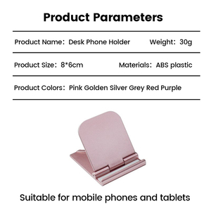 Phổ giá rẻ có thể gập lại điện thoại di động đứng Trọng lượng nhẹ xách tay điện thoại di động chủ sở hữu Tương thích với hầu hết các điện thoại di động và máy tính bảng - Product Image 3