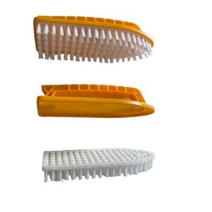 Gelbe Kunststoff-Bodenbürste mit Komfortgriff, Robust, für Schwerlastreinigung, mit Rutschfestem Griff und Mikrofaser-Borsten, Handlich und Tragbar - Product Image 4