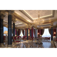 Panneaux muraux floraux or de luxe rococo les plus vendus pour la décoration de plafond d'appartement et de cuisine de salon