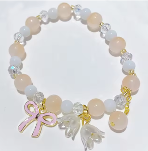 สร้อยข้อมือคริสตัลคุโรมิแฟชั่นทันสมัยสำหรับเด็ก 男女兼用 ประดับด้วยหินธรรมชาติ ปรับขนาดได้ สีสันสดใส เหมาะสำหรับเป็นของขวัญให้นักเรียน - Product Image 2