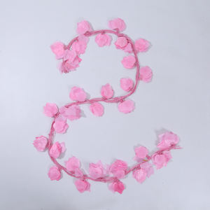 Guirlande suspendue de buissons artificiels en plastique ZOKiNG DECOR, 230 cm, toucher naturel, feuilles hautement réalistes pour fêtes, maison, bar - Product Image 4