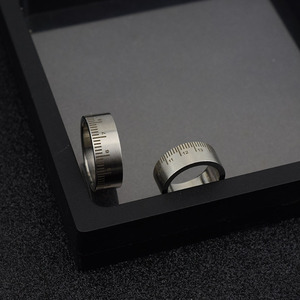 2026 Popular Simple Unique Niche Design Classic Ring Light Luxury Adjustable Unisex's Stainless Steel Rings Wholesale Jewelry - Product Image 4