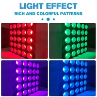 Luz Estroboscópica LED RGBW de 25*12W, Matriz DMX512, Efecto de Cortina, para Parques Temáticos, Escenarios y Discotecas, E27, IP33, Alto CRI 90