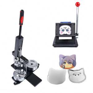 เครื่องทำป้ายแม่เหล็กติดตู้เย็นรูปแมว ชุดเครื่องทำป้ายโลหะรูปทรงพิเศษ พร้อมอุปกรณ์สิ้นเปลืองสำหรับทำป้าย และเครื่องตัดกระดาษ - Product Image 3