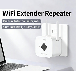 300Mbps高速Wi-Fi信号ブースター ワイヤレスホットスポット Wi-Fiリピーター 小型インターネット信号増幅器 - Product Image 4