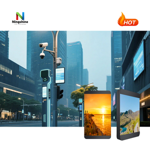 Özelleştirilmiş açık su geçirmez HD <span class=keywords><strong>LED</strong></span> ekran sokak ışık direği tek taraflı reklam videosu ekran - Product Image 1