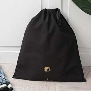 Black Cotton Printed Canvas Drawstring <b>Bag</b> <b>Hat</b> Dust <b>Bag</b> - Product Image 6