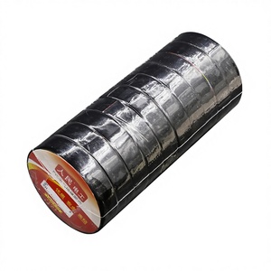 Ruban adhésif électrique en PVC 10M noir, adhésif en caoutchouc haute adhérence pour isolation électrique - Product Image 1