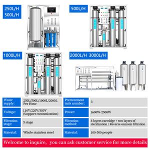Pemurni air minum Stainless Steel, bantalan tanaman pemurni air minum, produktivitas tinggi terbalik sistem Osmosis 1 tahun - Product Image 5