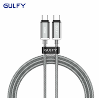 GULFY 60W Câble de charge USB-C vers USB-C 1m Durable pour iPhone iPad Samsung et autres