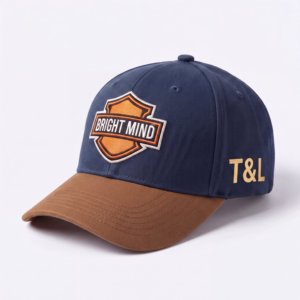 Casquettes de baseball en toile épaisse à 6 panneaux avec broderie et appliqué en feuille d'or, logo personnalisé, vente en gros, fabricant de Gorras - Product Image 1