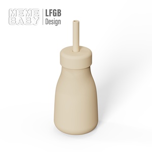 El <span class=keywords><strong>mejor</strong></span> regalo, botellas de agua de silicona a prueba de fugas para bebés, taza de agua, vajilla, comedor moderno para niños, parque de atracciones - Product Image 4