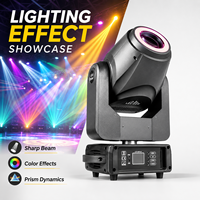 Projecteur LED BSW 3-en-1 haute puissance 200W avec rotation annulaire et projecteur de gobos pour DJ, discothèque, mariage et éclairage de scène