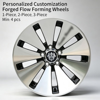 Jantes FLowtone OEM en gros d'usine, jantes moulées 15 pouces Tomahawk 5x100 5x114.3, jantes en alliage d'aluminium noires usinées