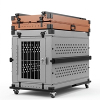 Cage pour chien empilable, pliable, respirante et robuste, pour économiser de l'espace, vente en gros pour animaleries et entrepôts