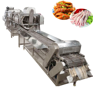 Machine à retirer la peau jaune des pattes de poulet de grande capacité, ligne de production continue pour le traitement des pattes de poulet - Product Image 5