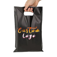 Sacs de courses réutilisables en plastique découpés sur mesure avec poignée, imprimés avec logo