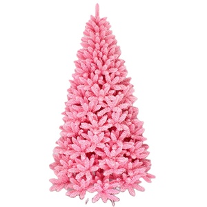 Màu Hồng Nhân Tạo đổ xô tuyết cây giáng sinh trang trí Giáng sinh nguồn cung cấp-cũ pohon Natal albero di natale arbol de navidad - Product Image 2