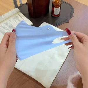 Mascarilla Protectora Solar 3D de Seda de Hielo Transpirable para Mujer, Protección Facial Completa Delgada para Verano, Protección UV para Ciclismo - Product Image 4