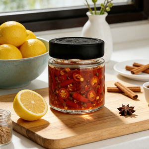 Grand bocal en verre pour cornichons <span class=keywords><strong>de</strong></span> 500 ml, 720 ml, 1000 ml avec couvercle en métal pour le stockage des aliments - Product Image 6