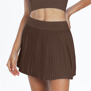 RTS女式褶网球裙带口袋短裤运动裙交叉高腰健身房高尔夫Skorts健身运动裙 - Product Image 3